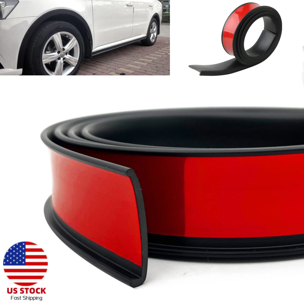 1x Car Fender Flares Wheel Eyebrow Arch Extension Protector Moulding Trim Strip