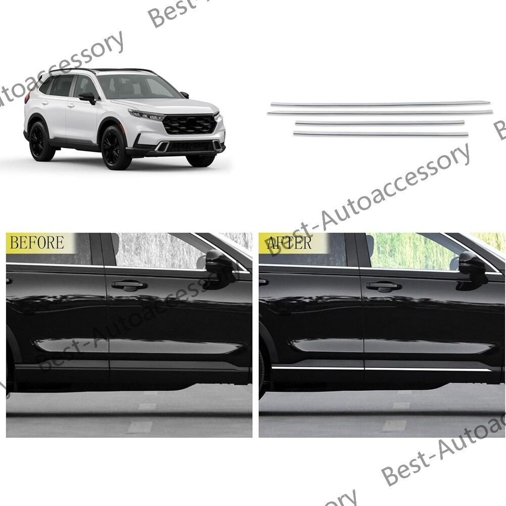 For Honda CR-V CRV 2023-2025 2026 outside door body side molding chrome trim