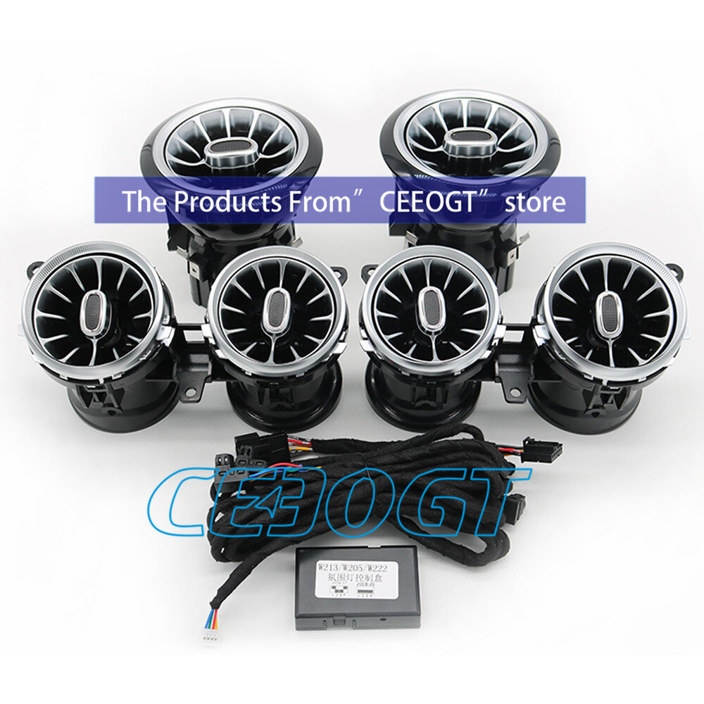 For Mercedes Benz E Class W213 64 Colors Front Rear Air Vent LED Ambient Light
