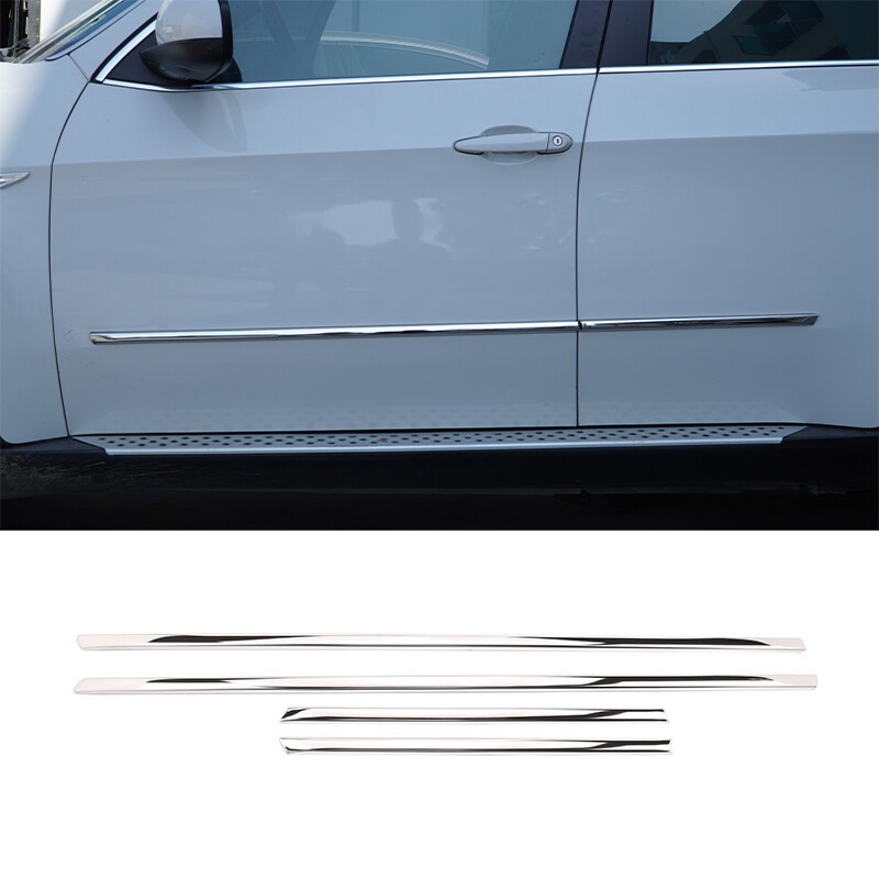 Steel Body Side Door Molding Line Strip Decorative Trim For BMW X5 E70 2007-2013