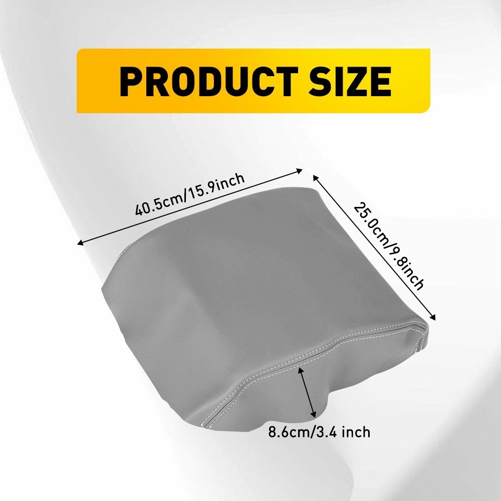 For Honda Ridgeline 2006-14 Front Center Console Armrest Lid Leather Gray 1-10X
