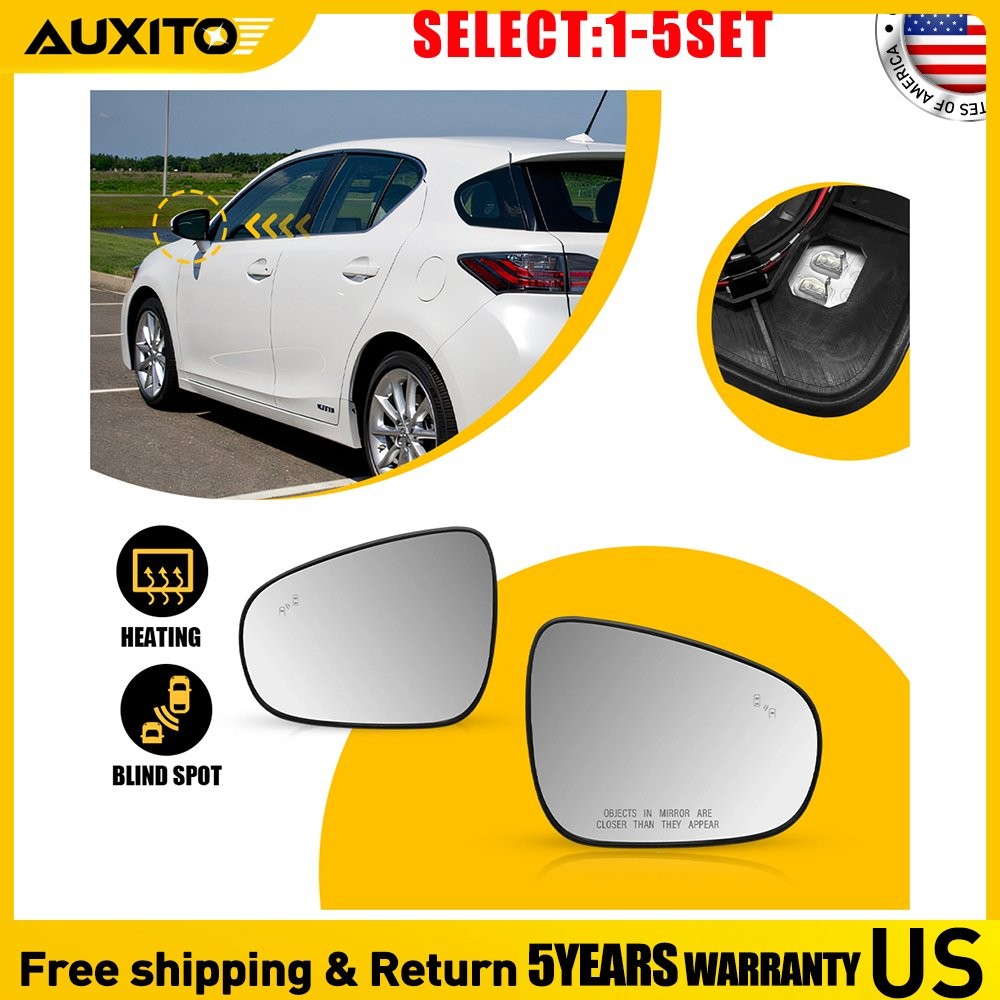 Heated Blind Spot Mirror Glass Left Right For Lexus ES300h IS250 IS350 2-10X