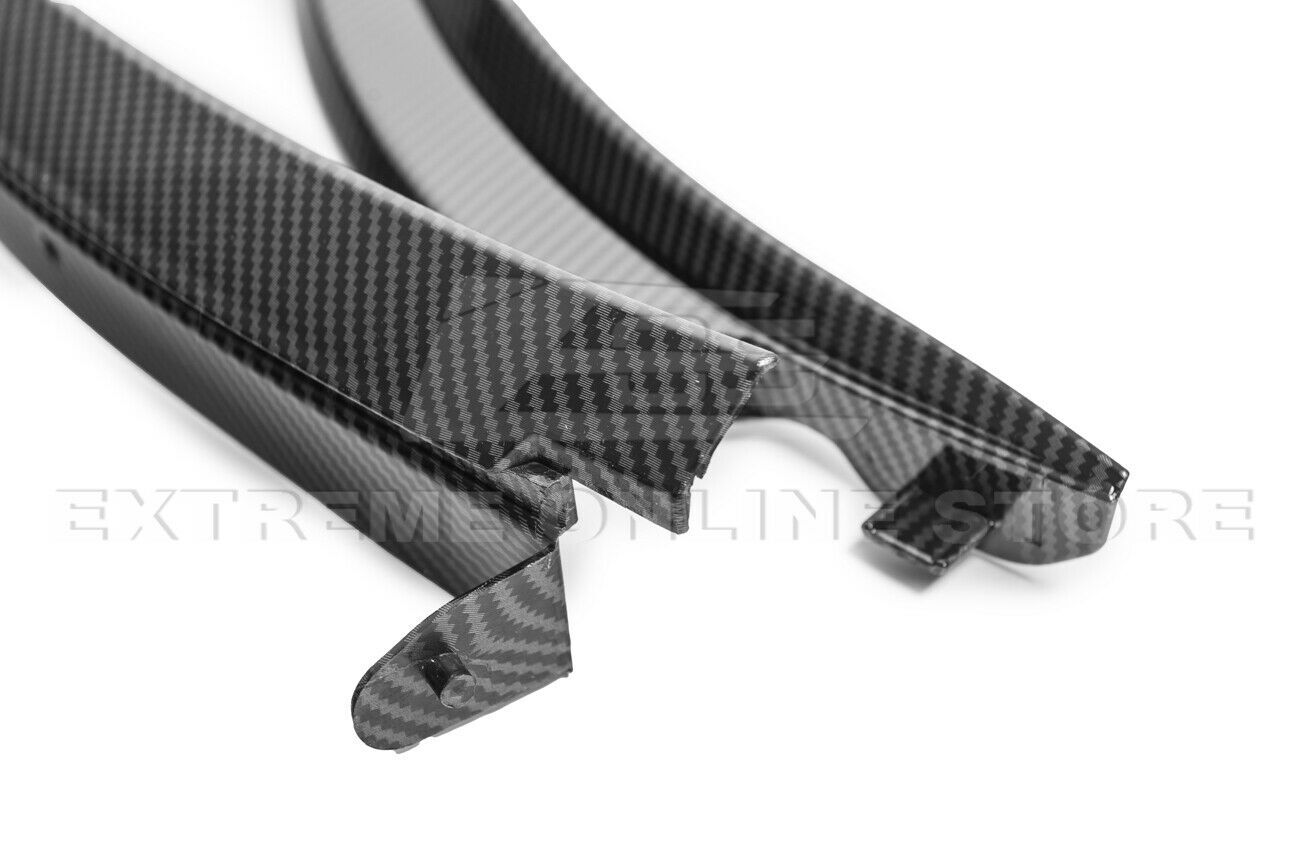 Front Wheel Trim Fender Flares For 14-19 Corvette C7 Hydro-Dipped Carbon Fiber