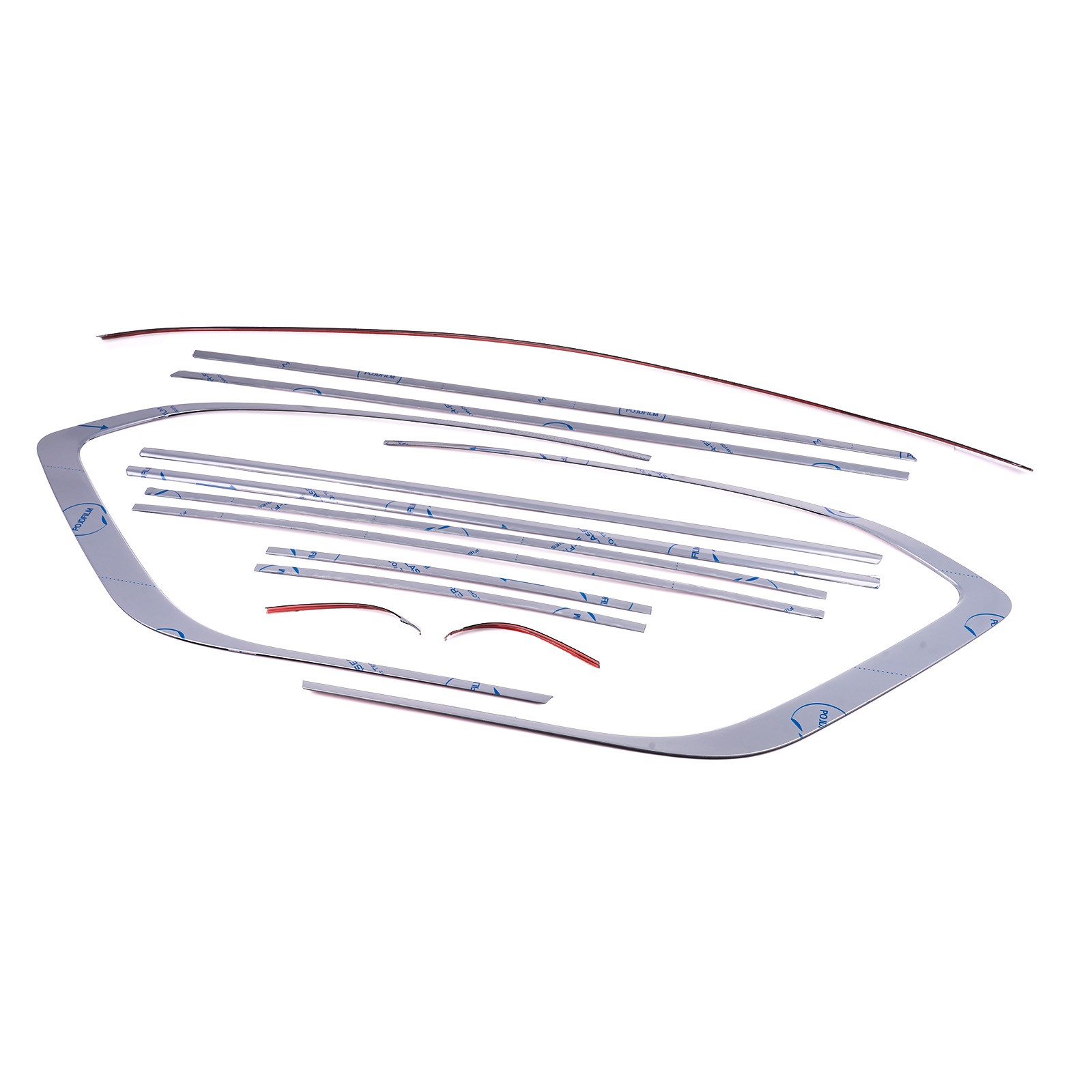 Windows Strip Molding Cover Trim Gloss 13 Pcs Replacement for Nissan Infiniti
