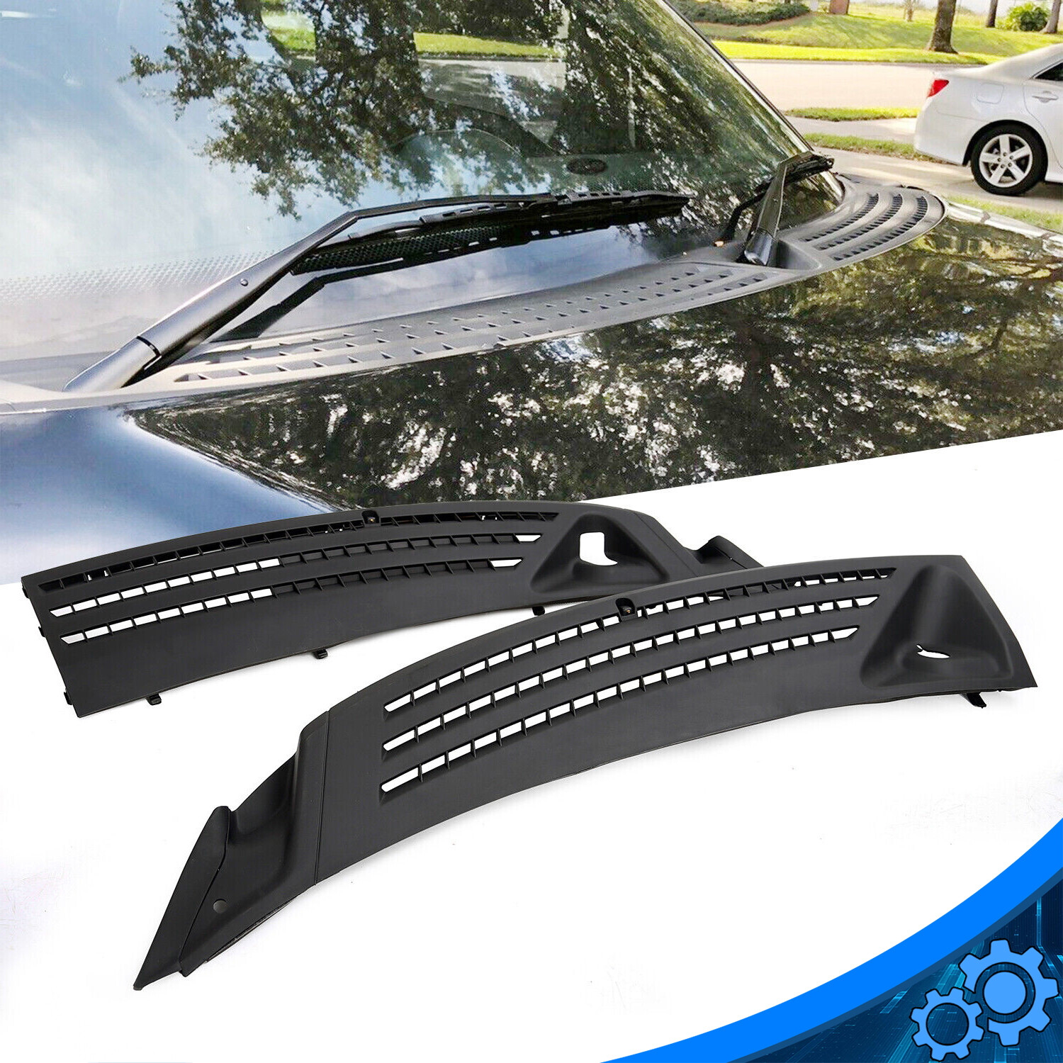 Improved Windshield Window Wiper Cowl Cover Right Left for 04-08 Ford F-150