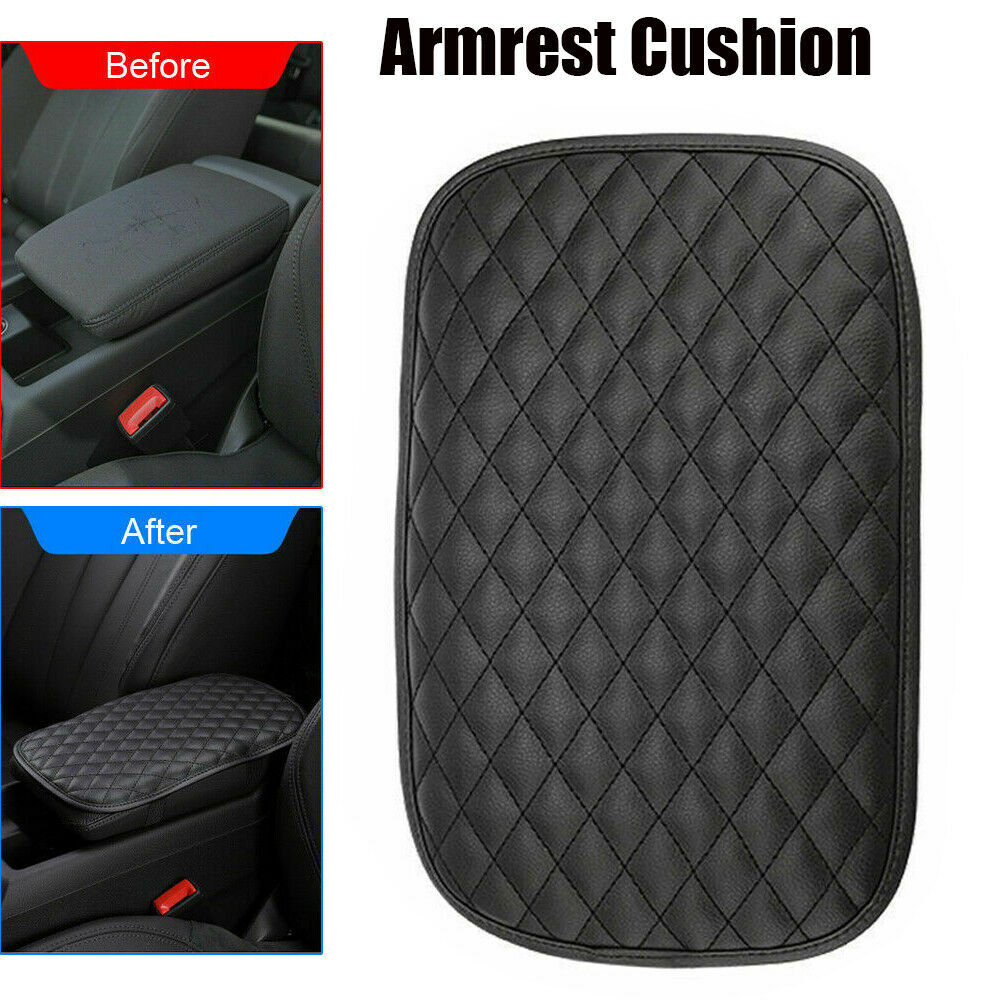Armrest Pad Cover Center Console Box Cushion Protector Accessories For Car Black