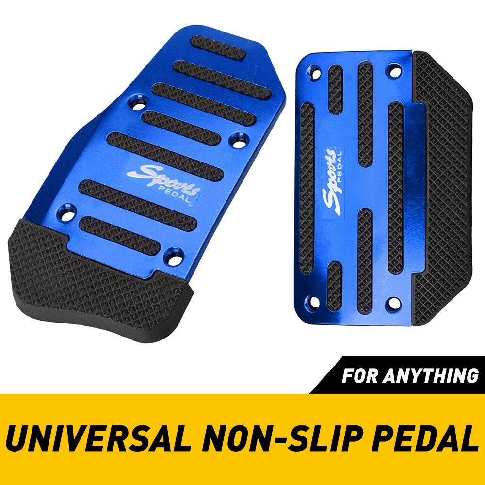 Blue Car Non-Slip Automatic Gas Foot Brake Pedal Pad Cover Accessories Universal