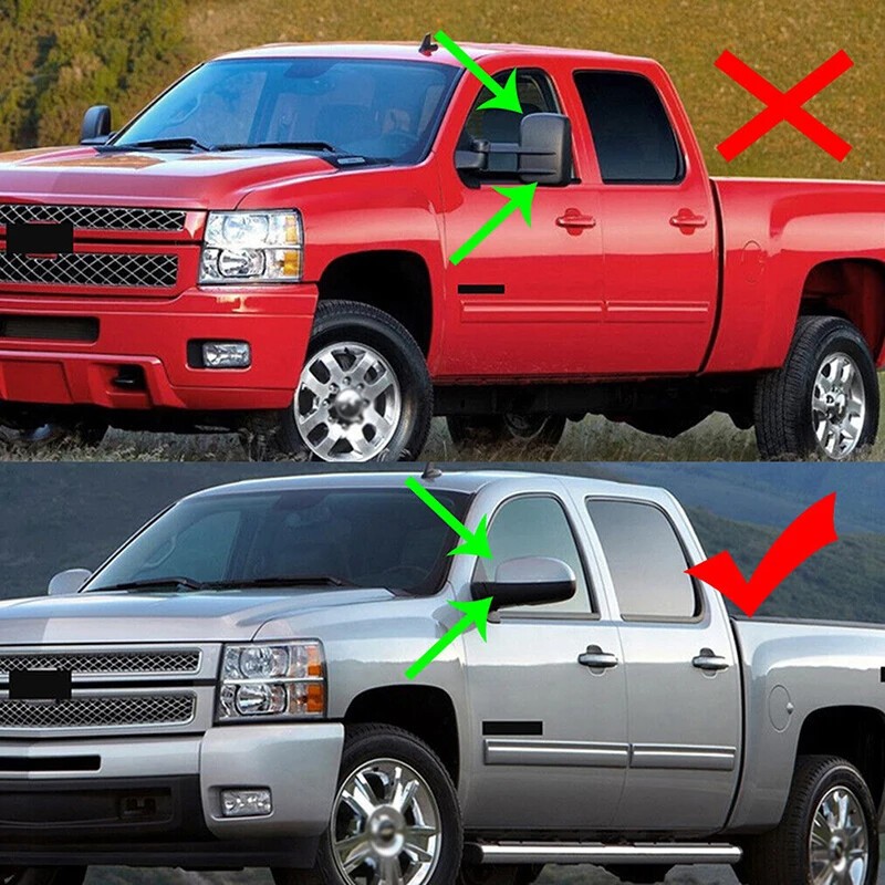 White Mirror Cover Cap For Chevy Silverado Tahoe Suburban GMC Sierra Yukon 07-14