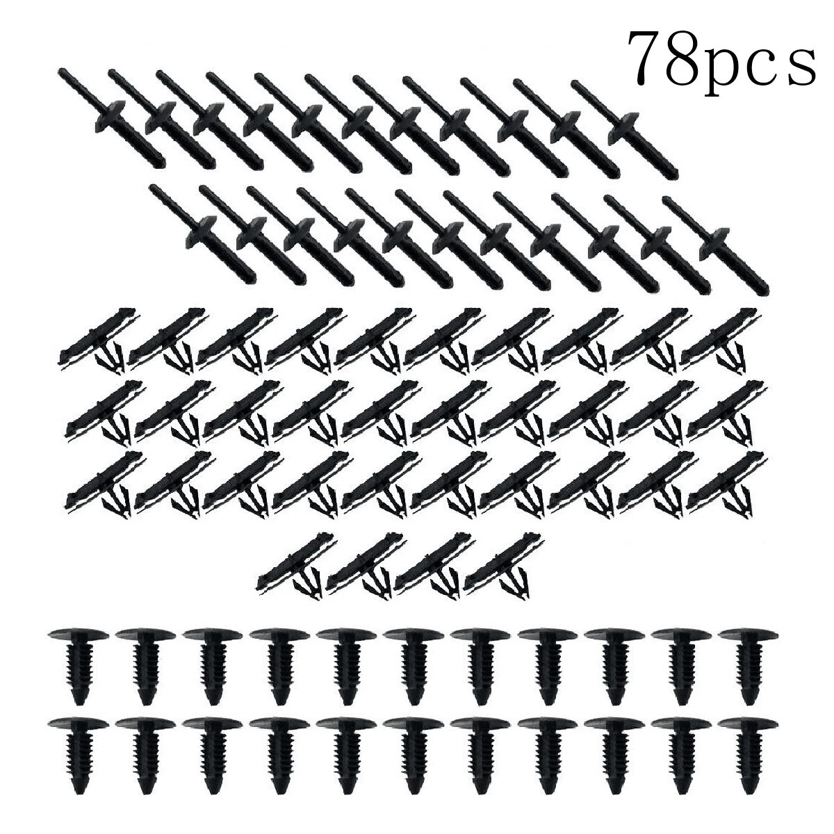 78X Full Fender Flare Hardware Clip Mounting Kit For 2007-18 Jeep Wrangler JK US