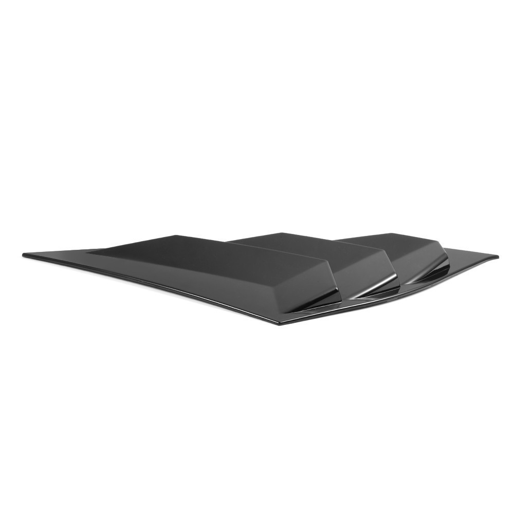 Fits 2018-2022 Honda Accord Rear Quarter Side Window Louvers Scoops Glossy Black