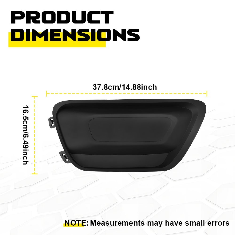 For 2015-2020 Chevrolet Colorado Right Side Textured Fog Light Cover Trim Black