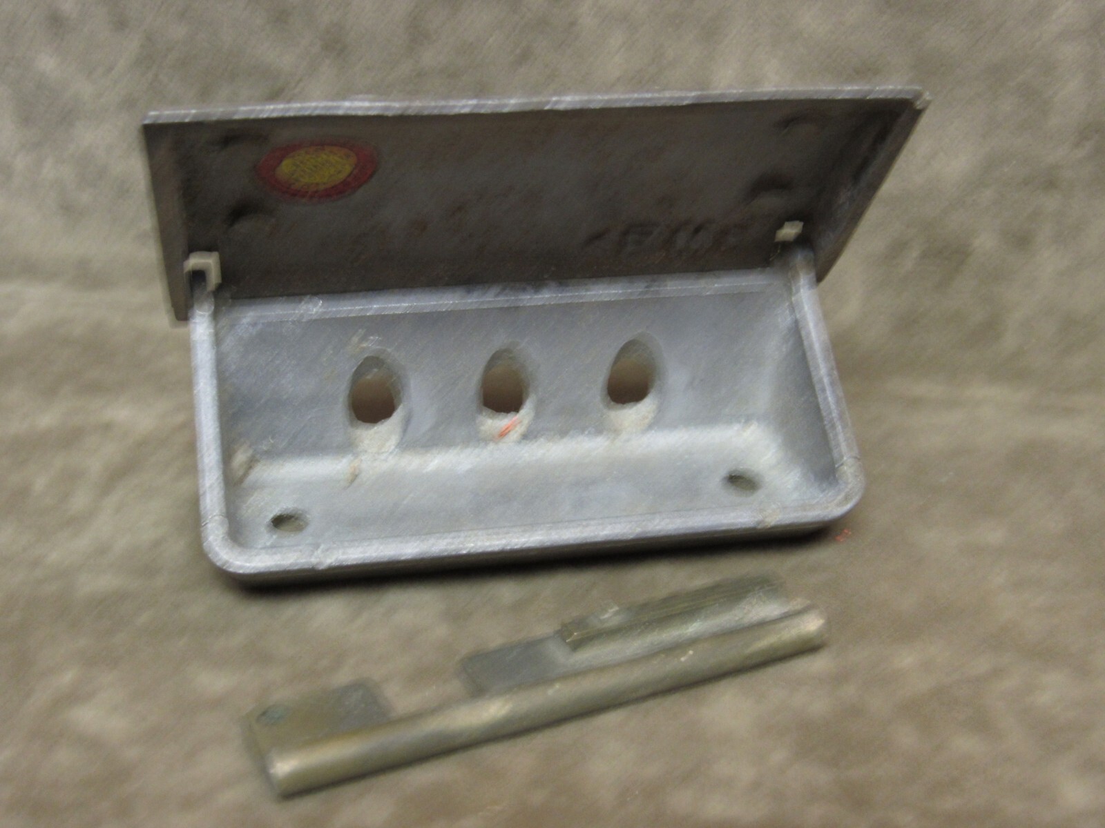 Vintage Cast Aluminum Metal Lathem Watchman’s Station Wall Mount with Key #2