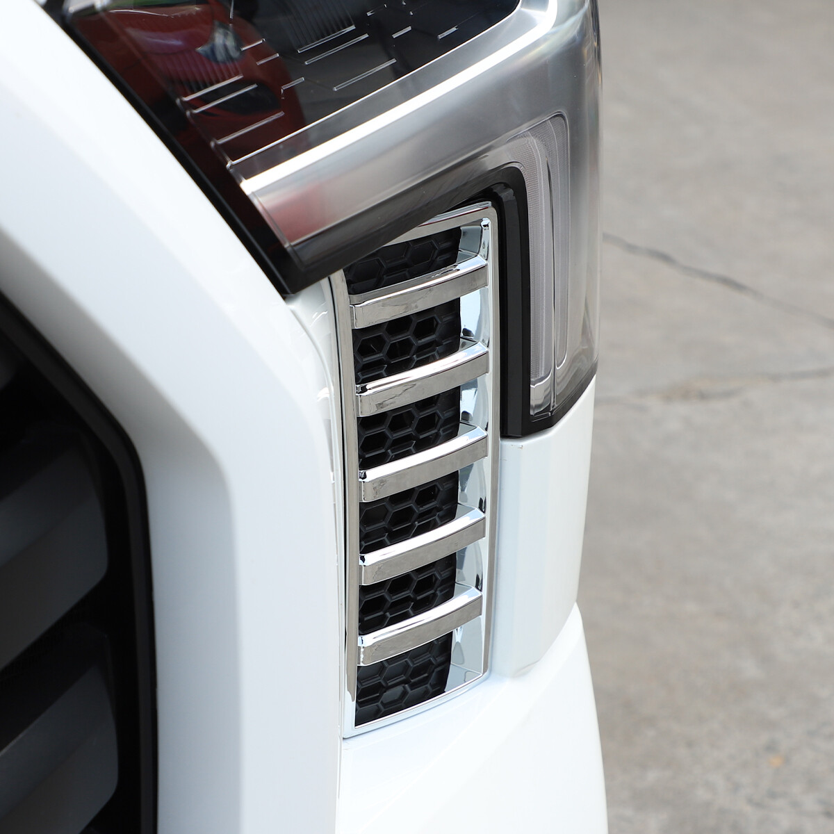 Sliver Front Air Intake Vent Cover Trim Decor For Toyota Tundra 2022 2023 2024