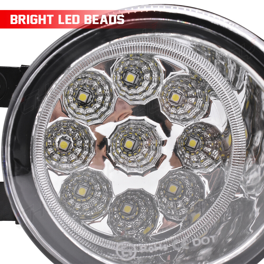 For 2013 Toyota Yaris Pair Front Bumper Fog Light Lamp Replacement #8121006071