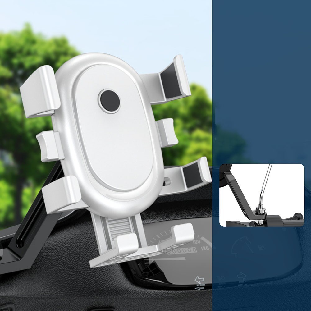 ABS Motorcycle Phone Holder Stand with Adjustable Fit for Handlebar Use