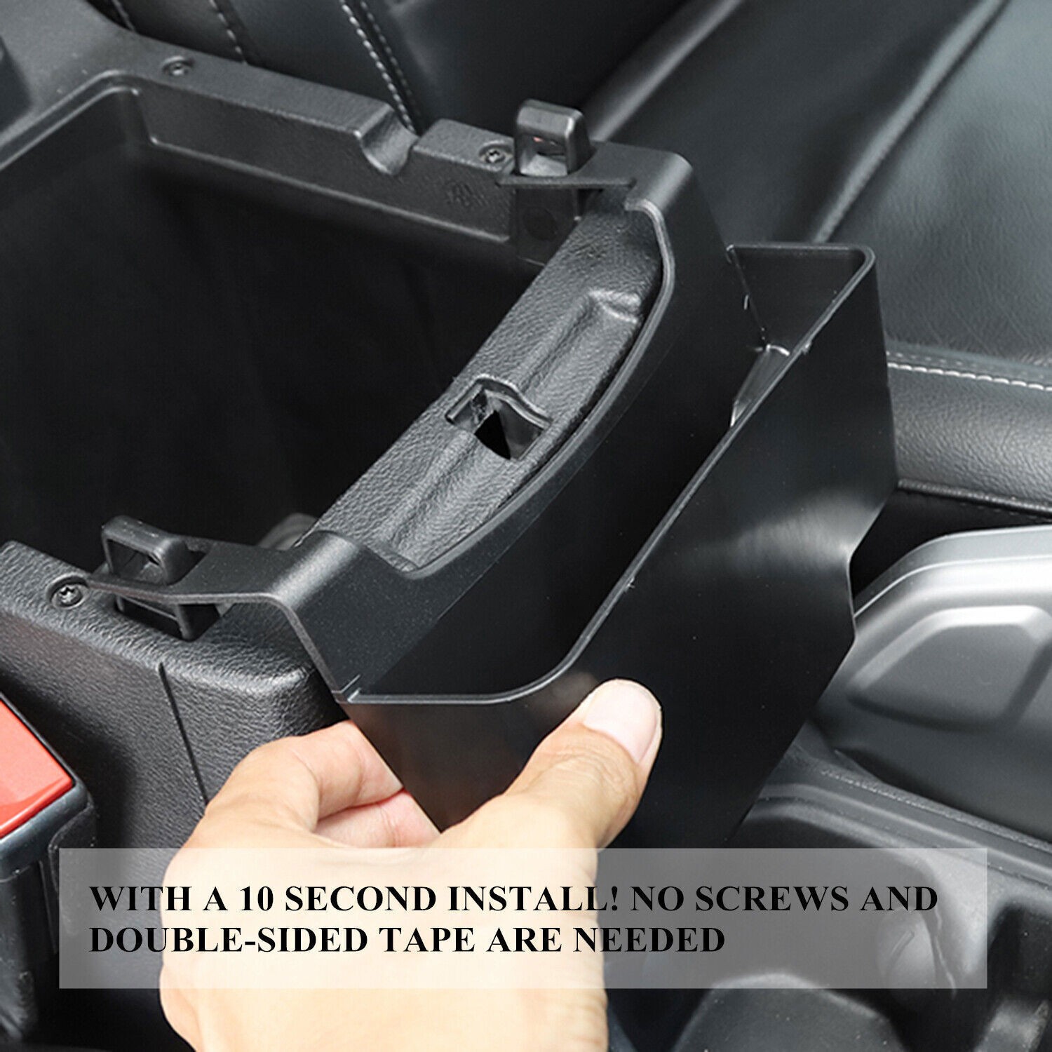 Armrest Storage Box Organizer Phone Holder Tray for 18+ Jeep Wrangler JL JLU JT