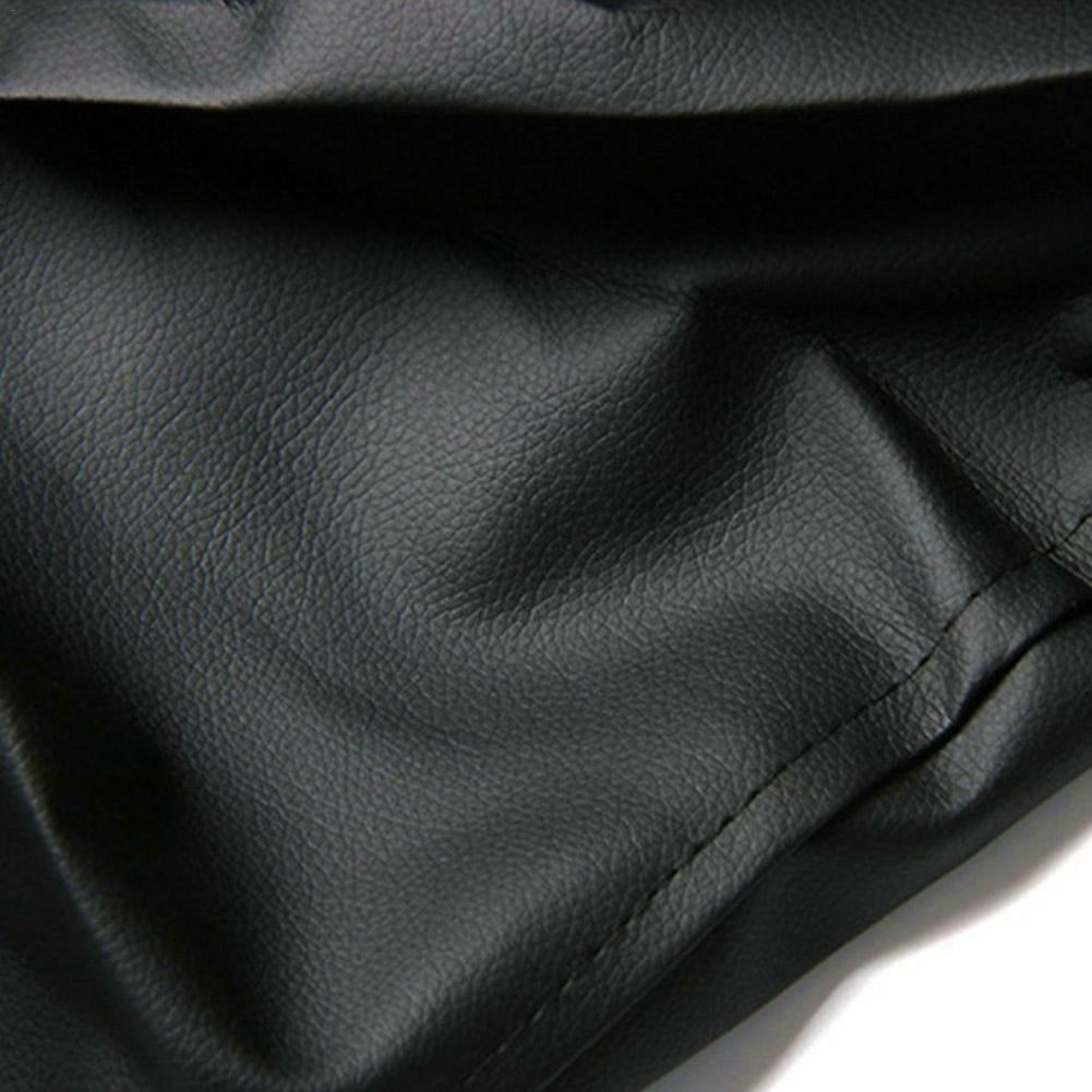 17in Black Leather Spare Tire Tyre Wheel Cover Protector For Trailer RV Camper