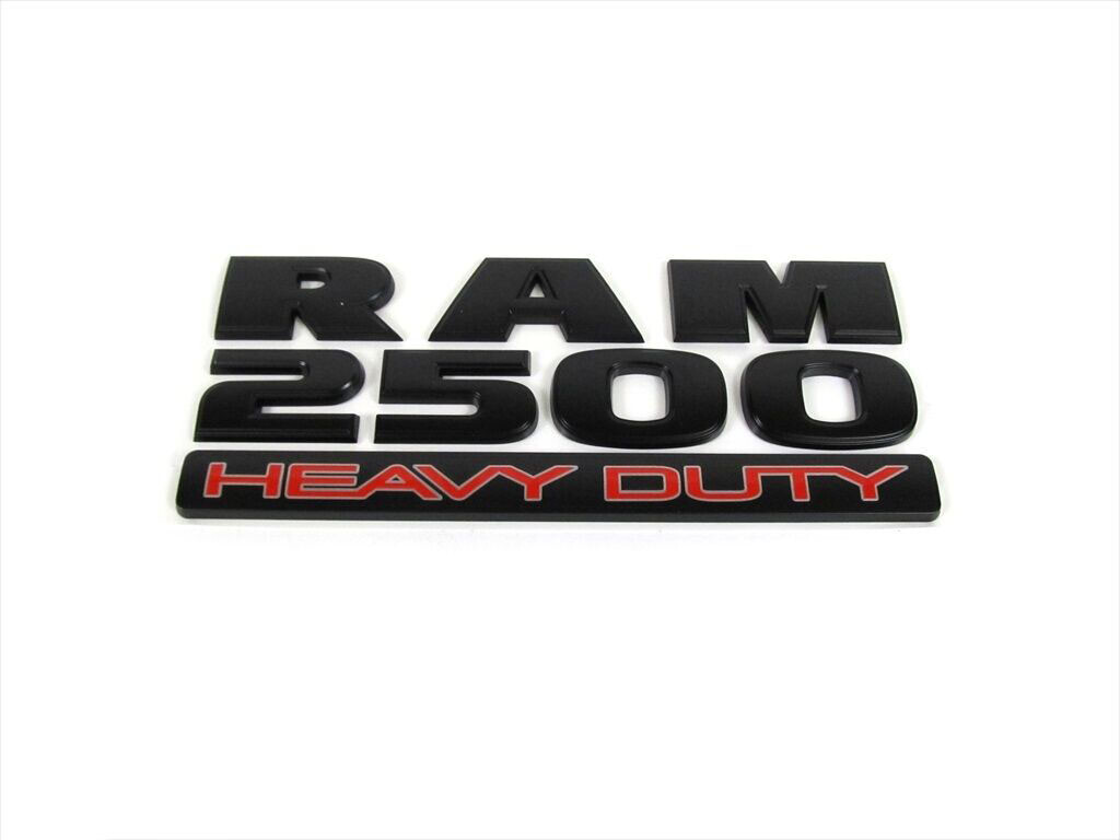 2015-2019 DODGE RAM 2500 HEAVY DUTY EMBLEM NAMEPLATE BADGE (MATTE BLACK) MOPAR