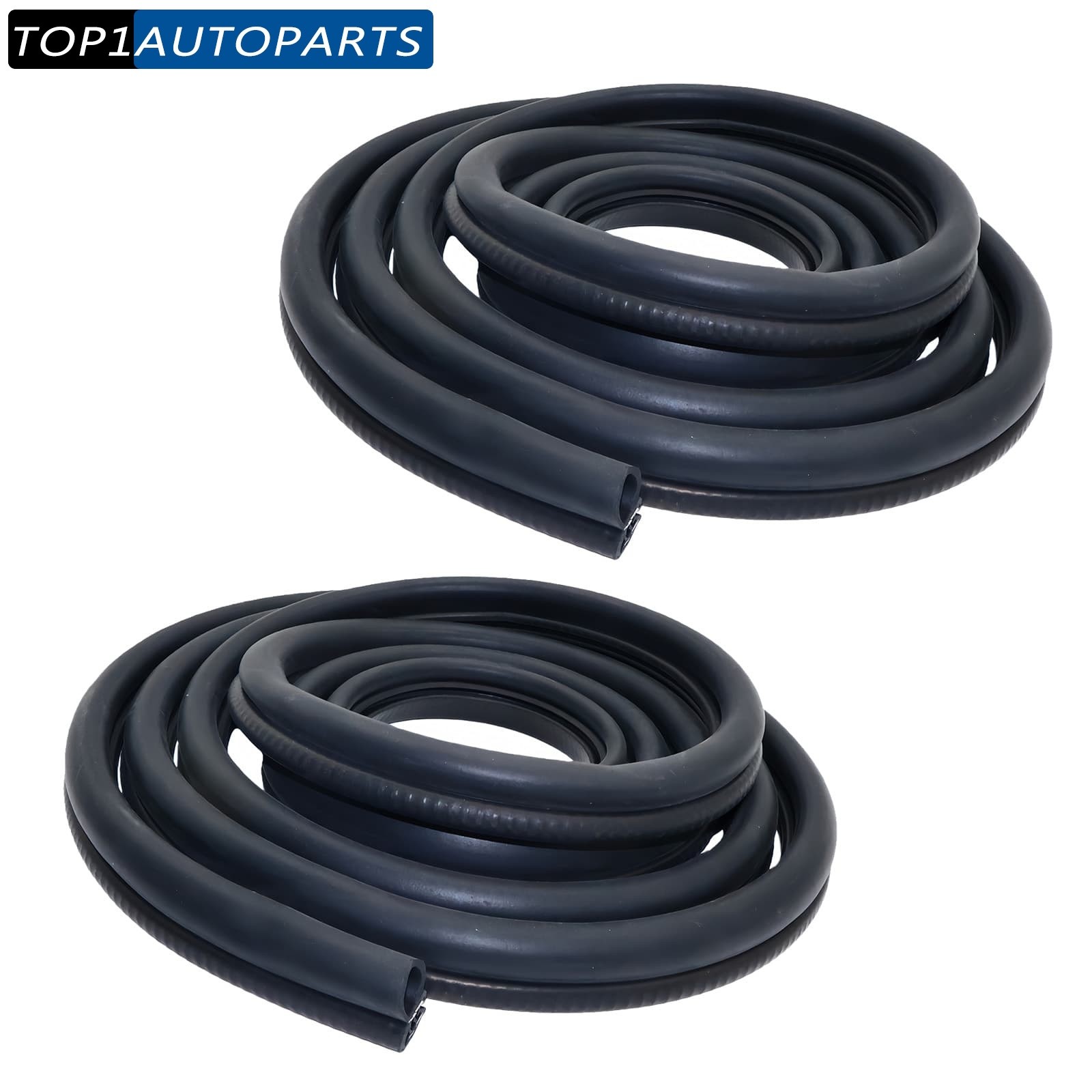 Pair Fits Peterbilt 379 389 387 386 384 13.5Ft Cab Door Rubber Weatherstrip Seal