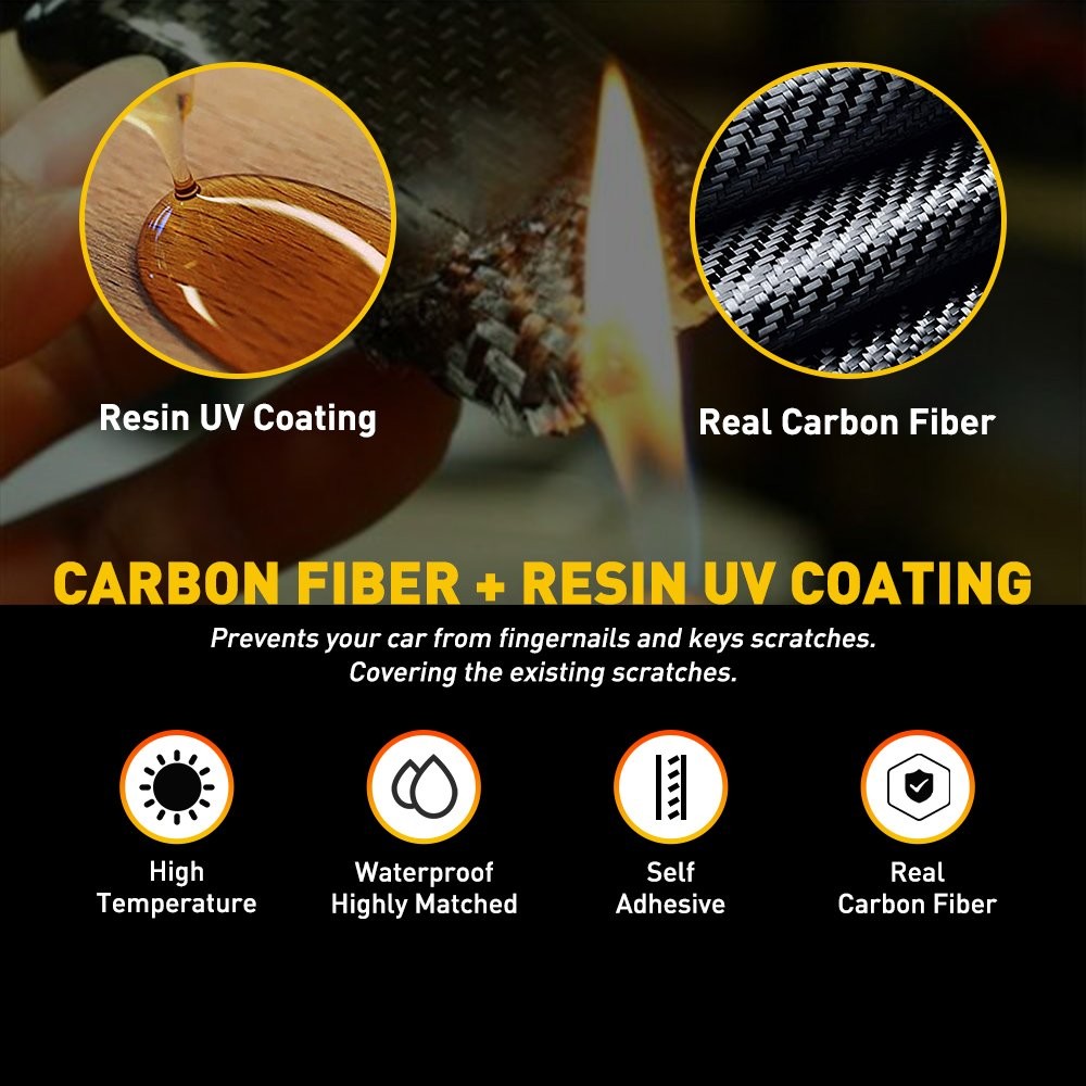 For 2015-19 Ford M tang Carbon Fiber Cover Car Interior Air Vent Outlet Trim