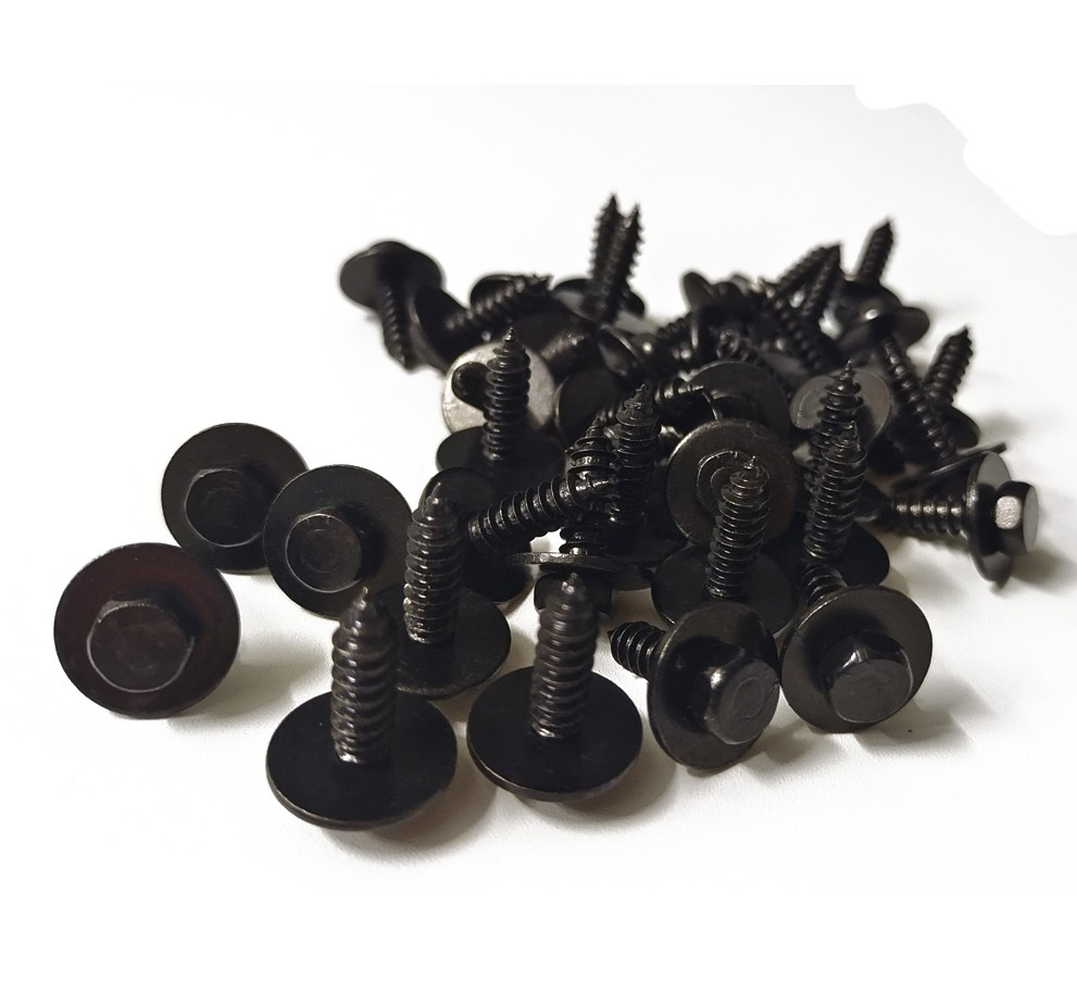 Pratical Screw Body Fender Bumper Retainer Clips Gasket Fastener Kit Metal 50PCS