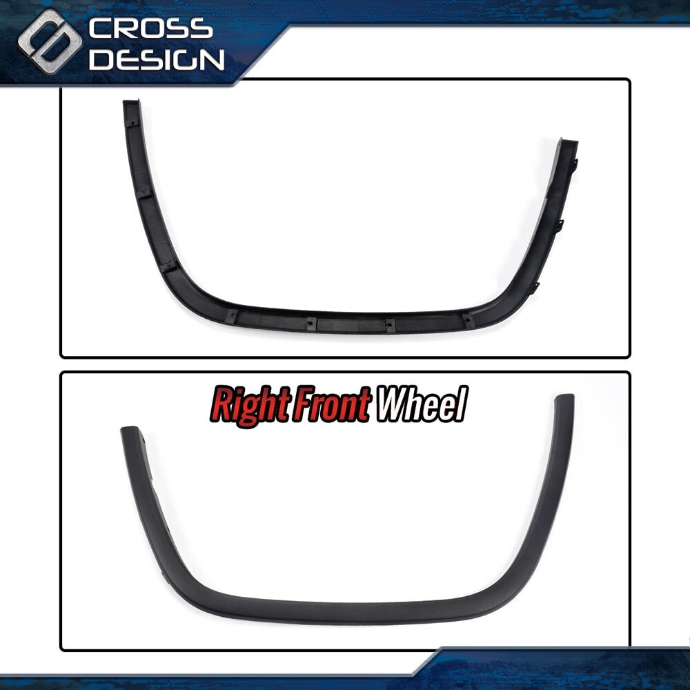 Fit For 2011-2017 Jeep Grand Cherokee Fender Flares Front Left Right Side Black