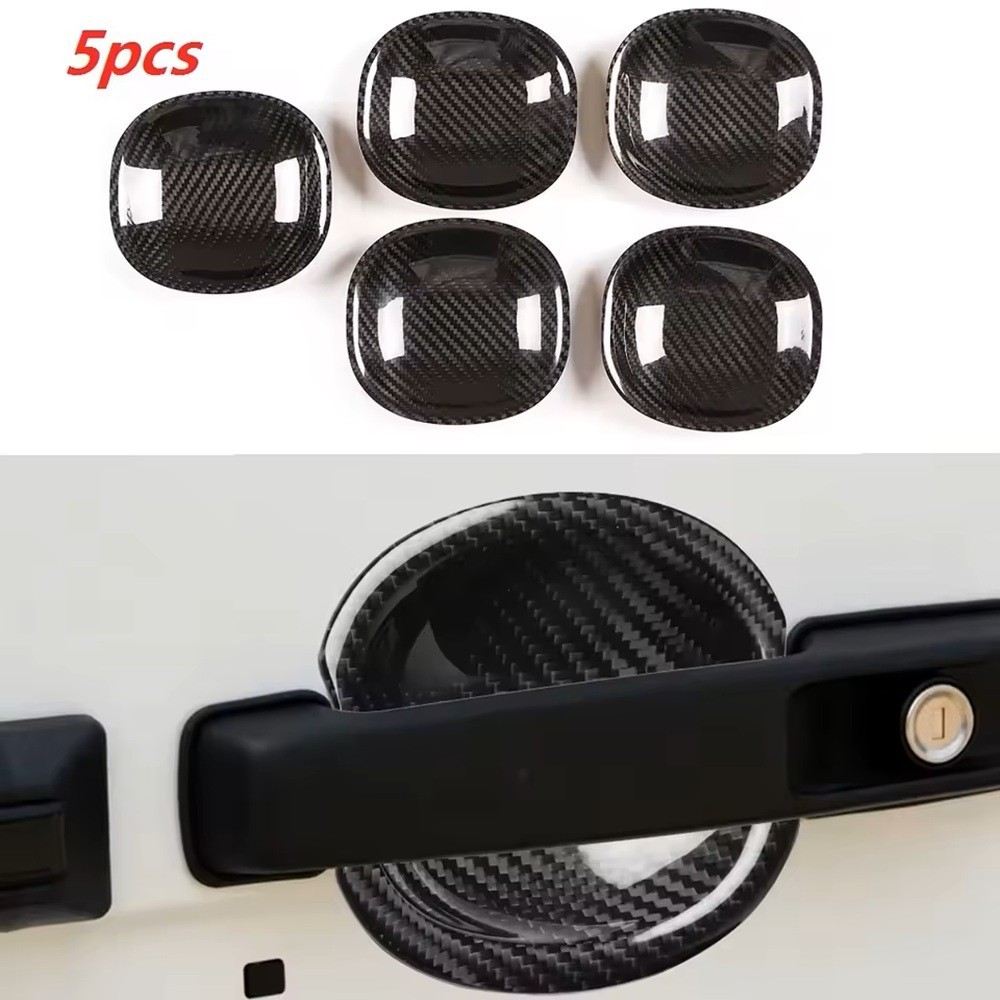 Dry Carbon Fiber Car Door Handle Bowl Trim For Mercedes Benz G500 G63 W465 24-26