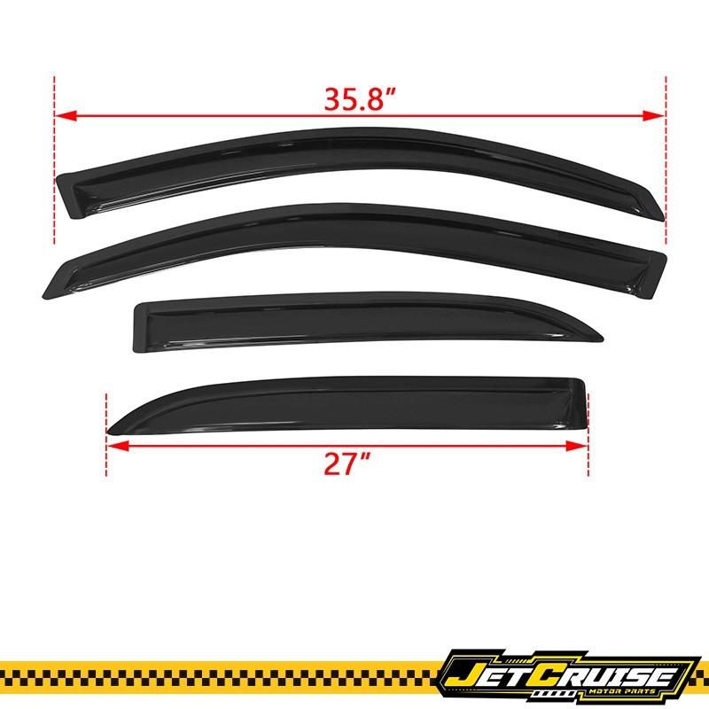 Fits 05-09 Chevy Equinox 06-09 Pontiac Torrent Acrylic Window Visors 4Pc Set