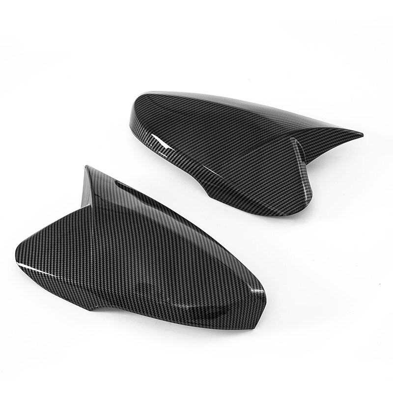 2PCS For Hyundai Veloster 2012~2017 Carbon Fiber OX Rear View Mirror Cover Trim