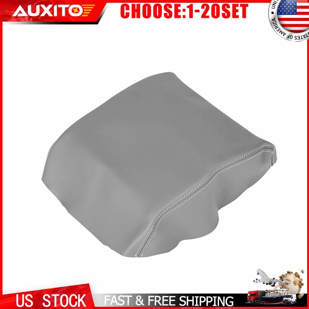 For Honda Ridgeline 2006-14 Front Center Console Armrest Lid Leather Gray 1-10X