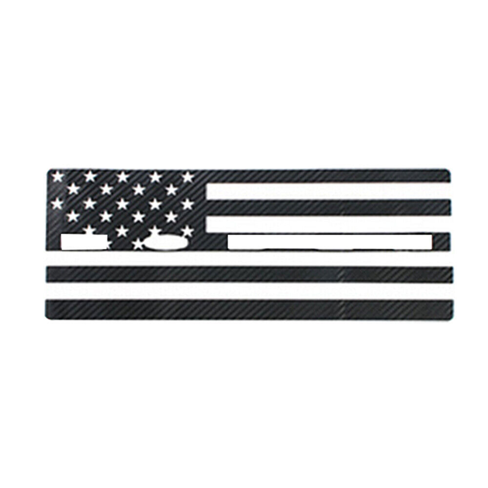 Carbon Fiber Rear Taillight Central Decor Sticker Decal For Dodge Challenger 15+