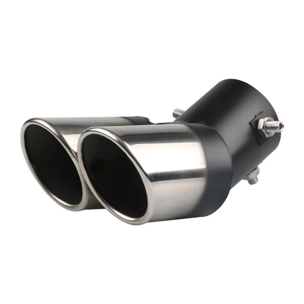 Car Rear Exhaust Pipe Tail Muffler Tip Matte Black Stainless Steel Accessories K