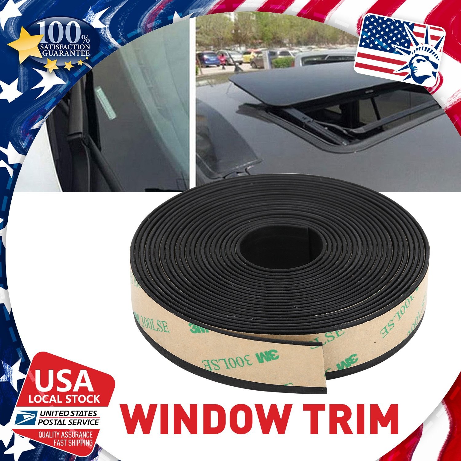 2X4M Rubber Seal Strip Car Door Window Trim Edge Molding Protector Guard Weather