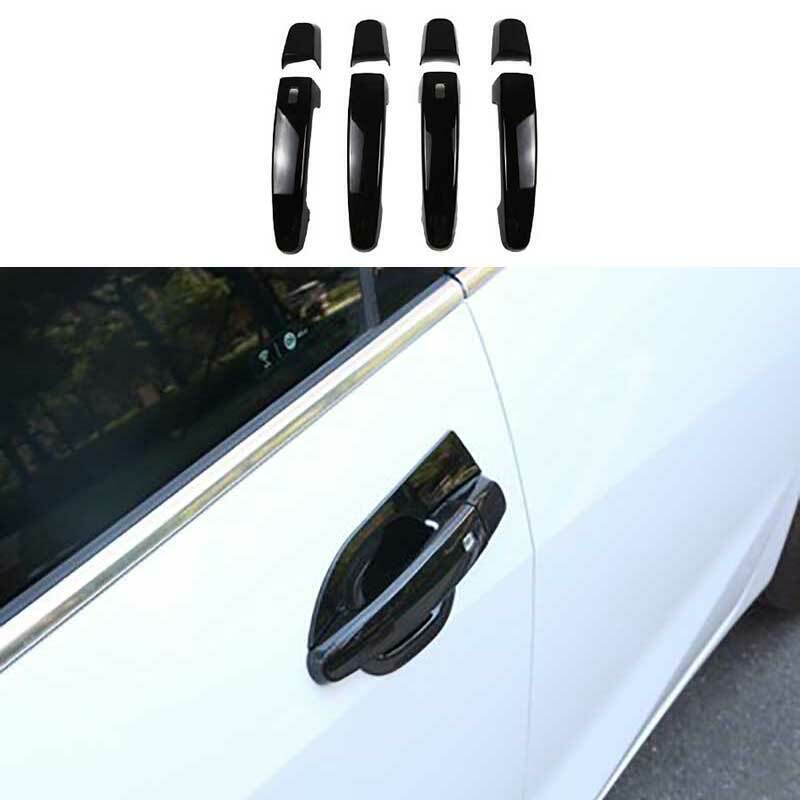 For Chevrolet Malibu 2019-23 Gloss Black ABS Outside Door Handle Cover Trim 8PCS