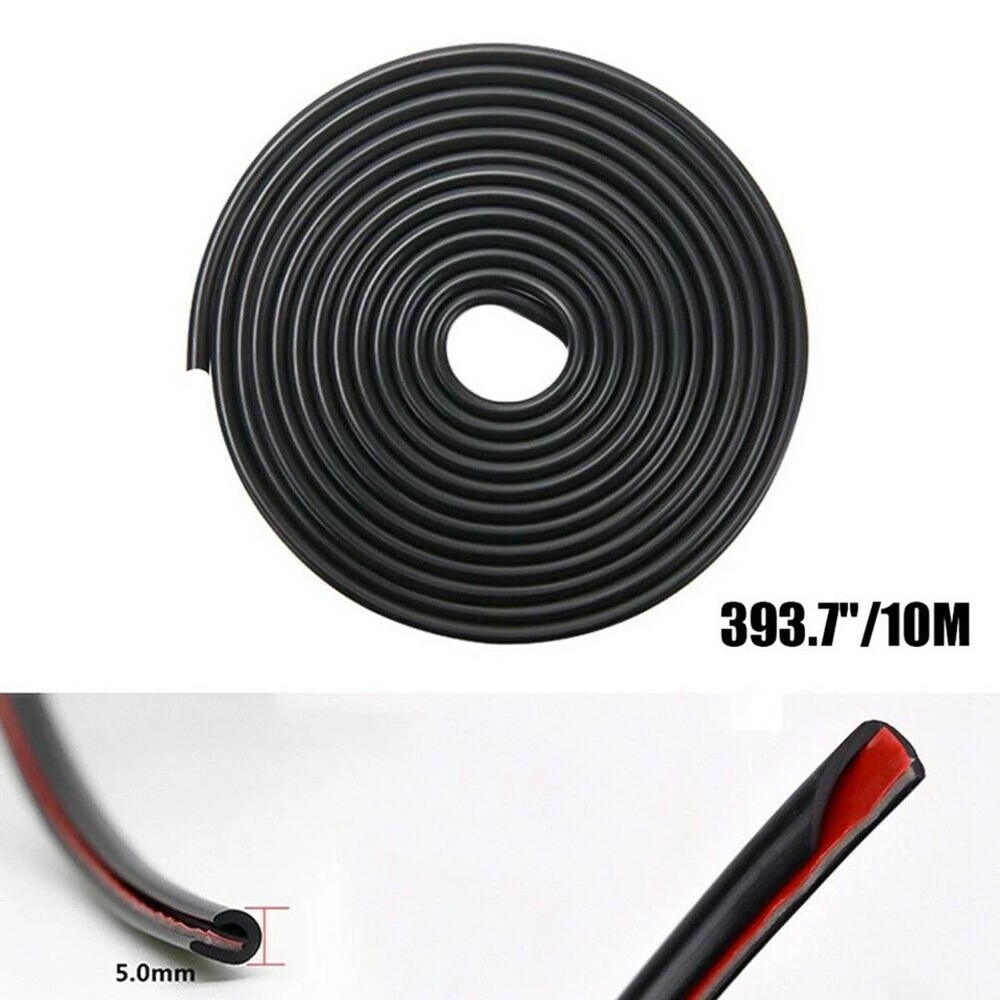 10M / 32ft Car Door Edge Trim Guard Molding Rubber Seal Strip Scratch Protector!