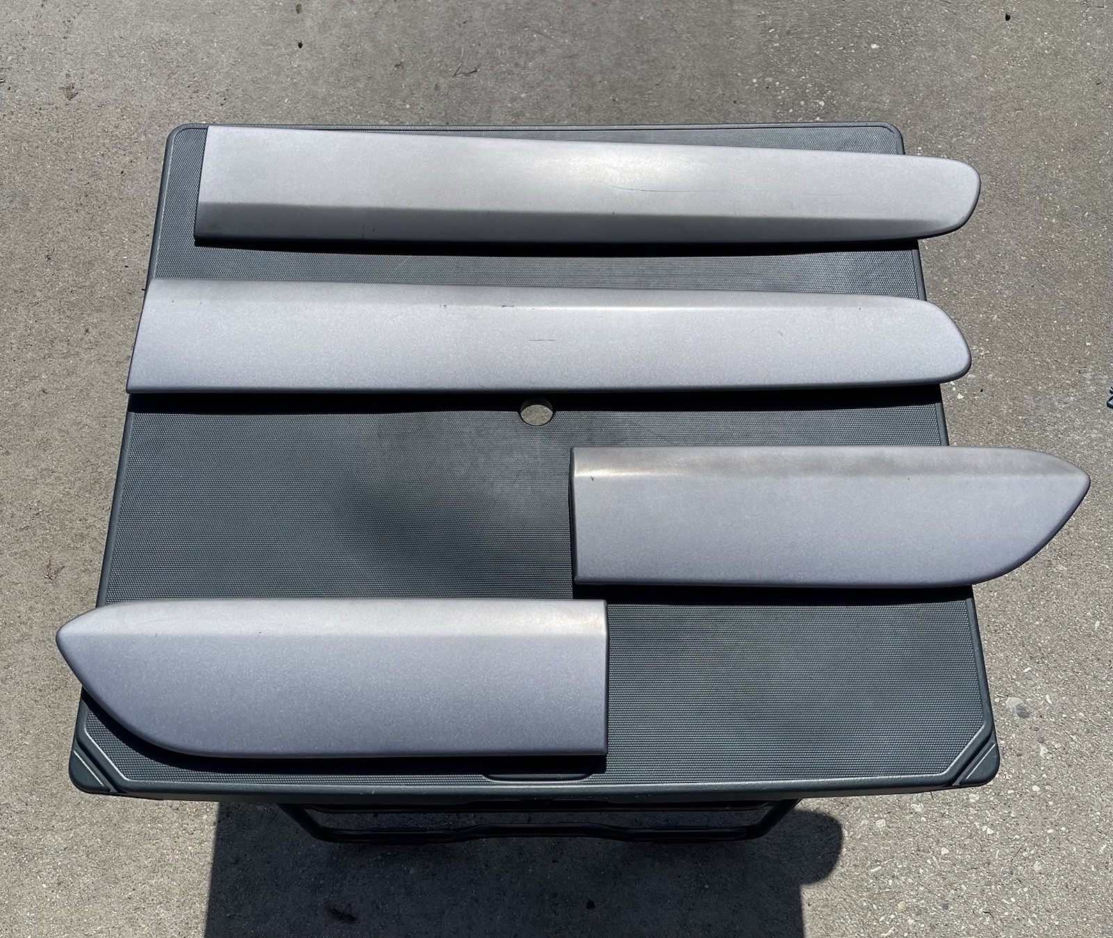 2001-2005 Toyota Rav4 SILVER Set Of 4 Body Door Side Moldings w/ Clips OEM