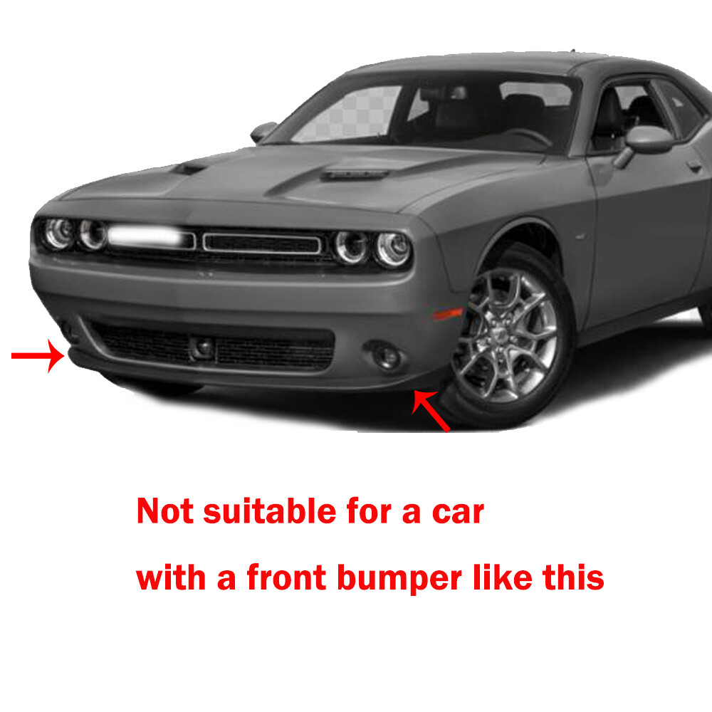 for Dodge Challenger 2015+ Front Bumper Lip Splitter Protector Cover Trim Decor