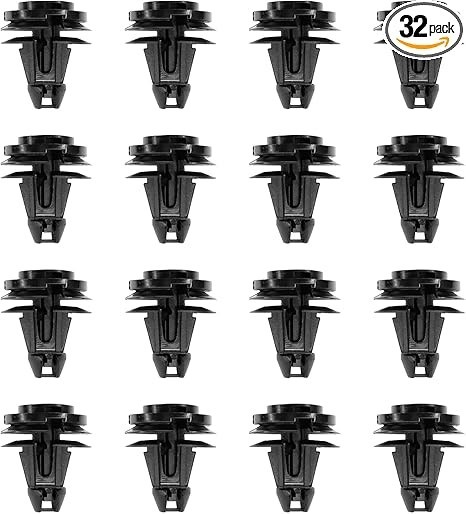 (Pack of 32) Front Air Deflector Retainer Clip & Grommets – Front Air Dam and Fr