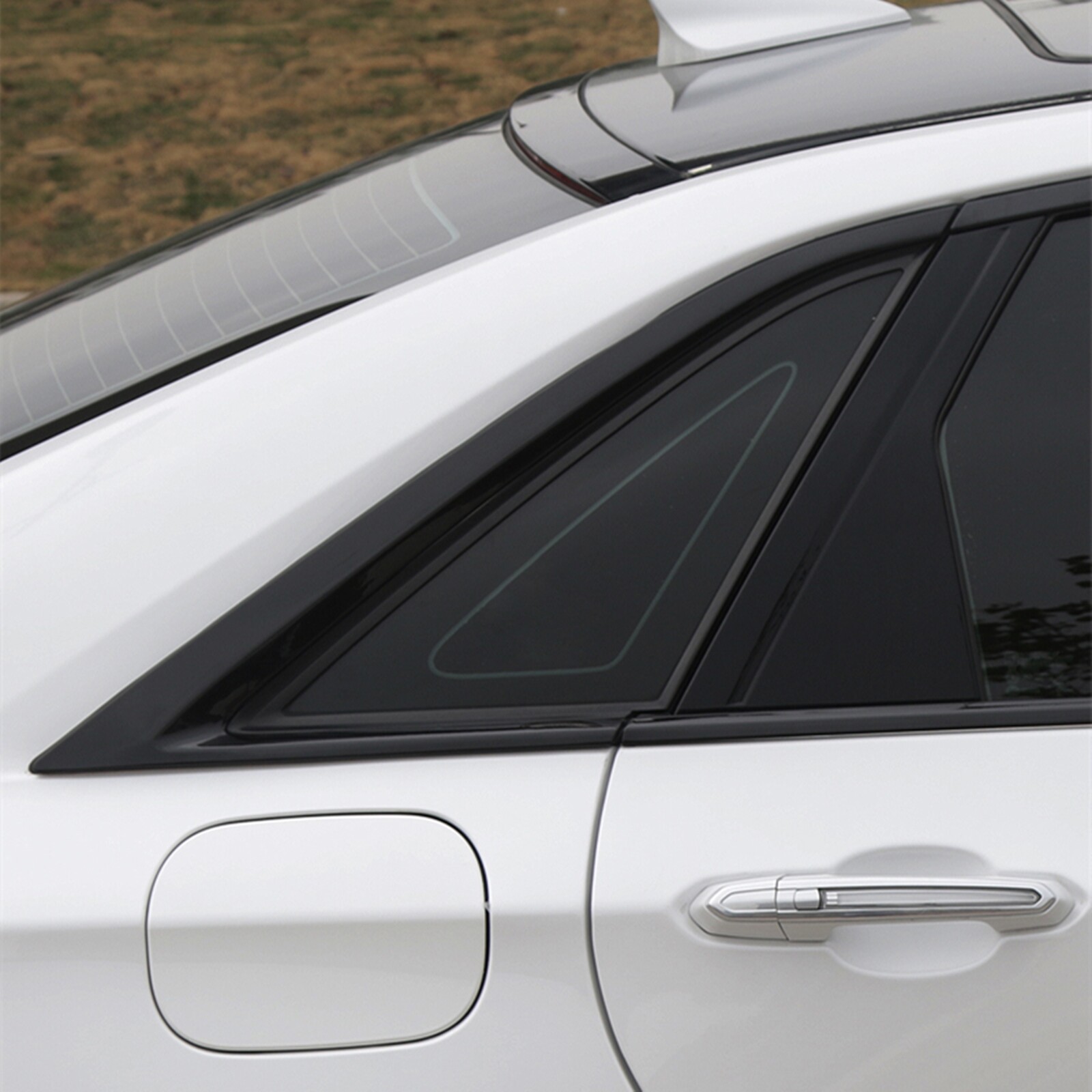 Fit For Cadillac CT6 2016-2020 Black Exterior Window Molding Frame Trim Strips