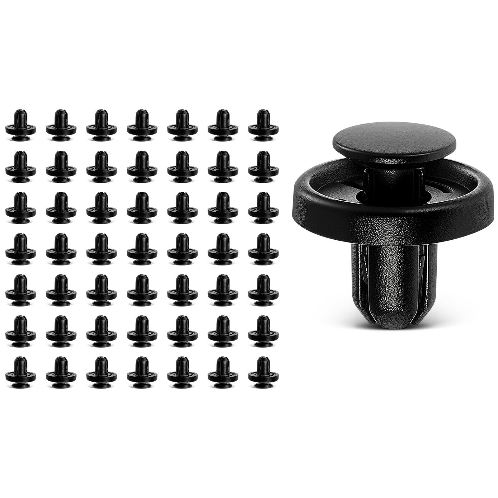 50Pcs 8mm Nylon Front Fender Liner Retainer Clips Push-Type for Subaru Outback