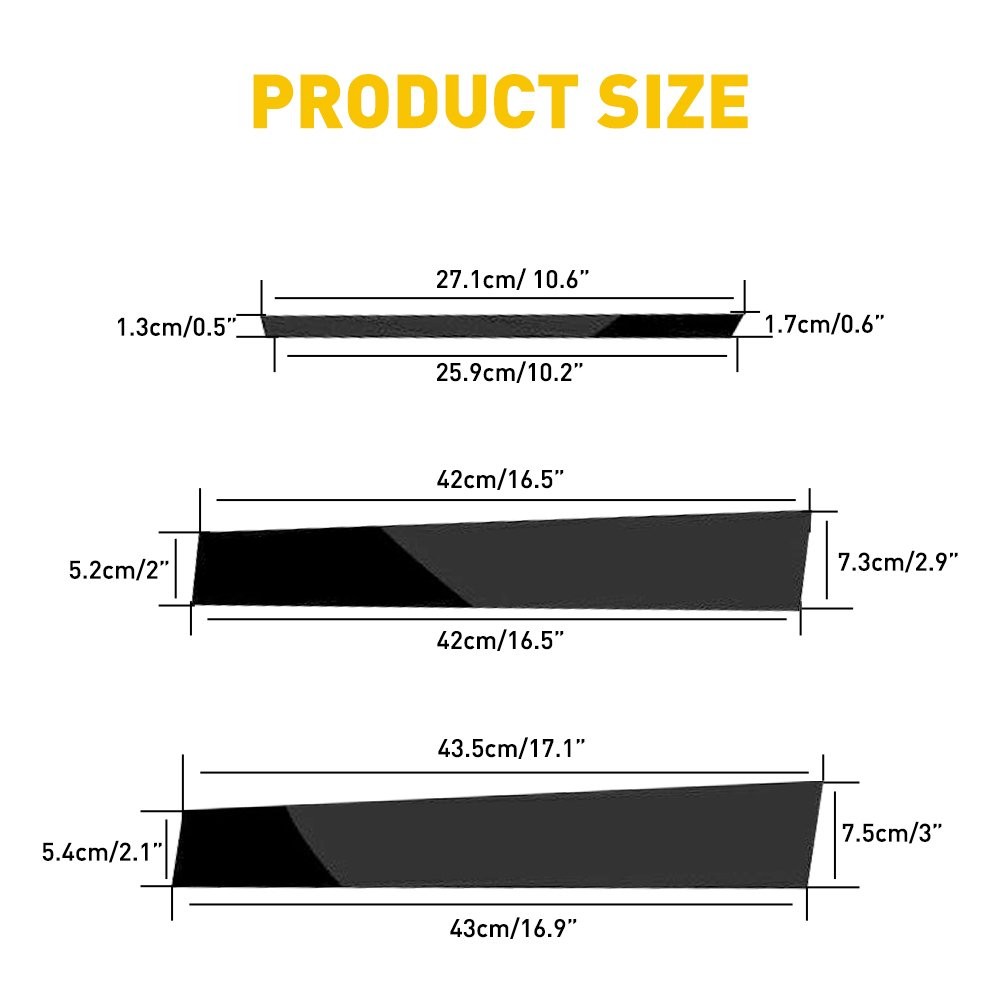 6 For 2014-2018 Toyota Corolla Pillar Post Window Door Trim Cover Car Auto Parts