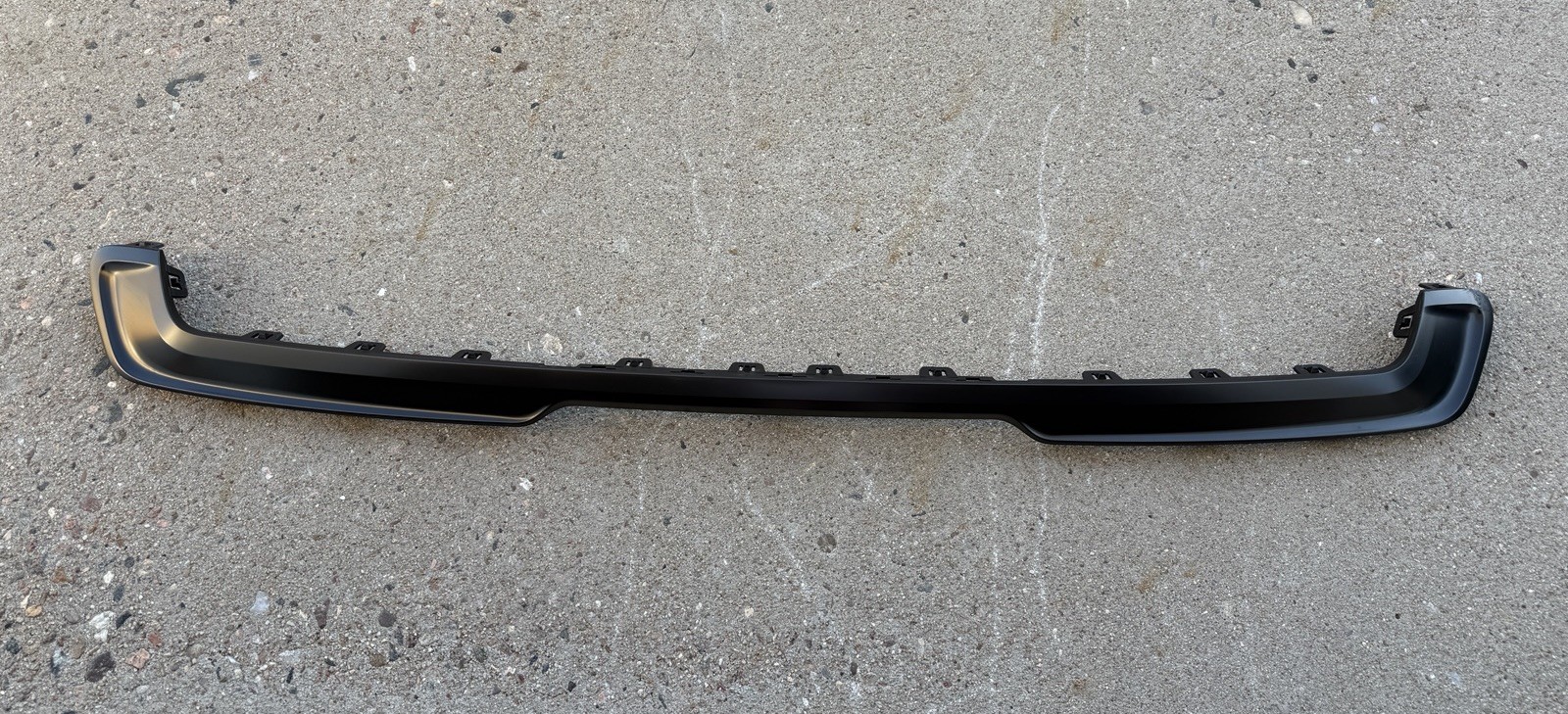 2022-2025 Rivian R1S Rear Bumper Center Moulding Gunmetal Finish Strip Trim OEM