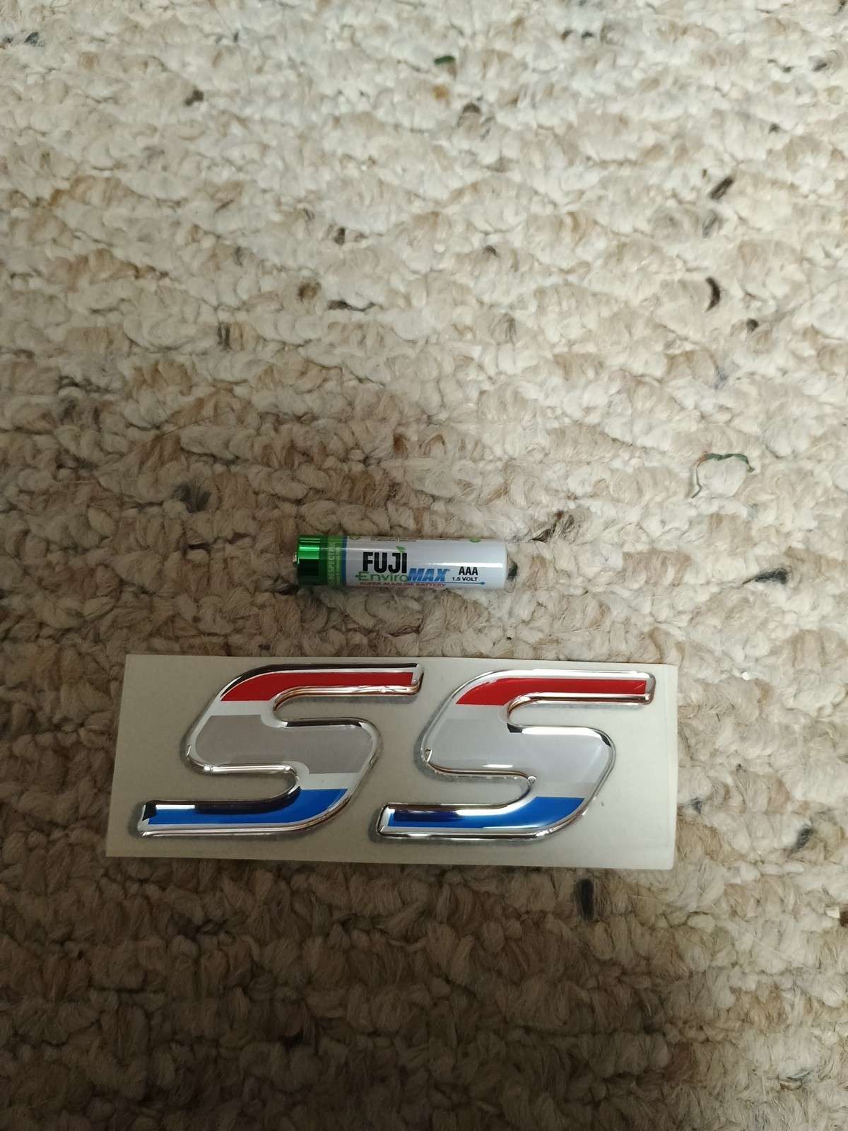 Chevrolet SS 3D Stick On Emblem Red White Blue Chevy Camaro Chevelle Nova