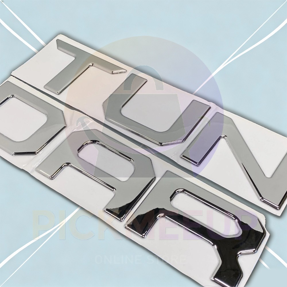 Gloss Chrome Rear Emblem Badges For 2022 2023 2024 2025 TUNDRA Tailgate Letters