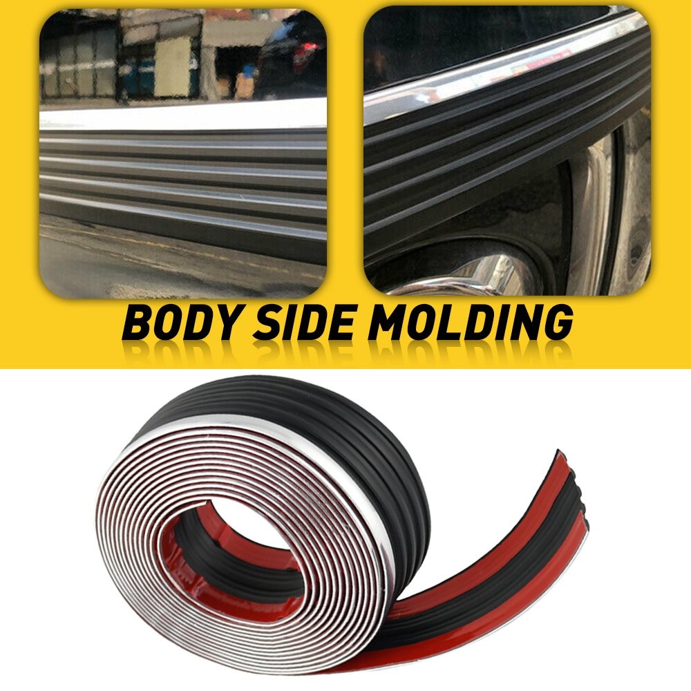 2.5in x Body 236in Belt Exterior Side Molding Protector Roll For Truck & SUV