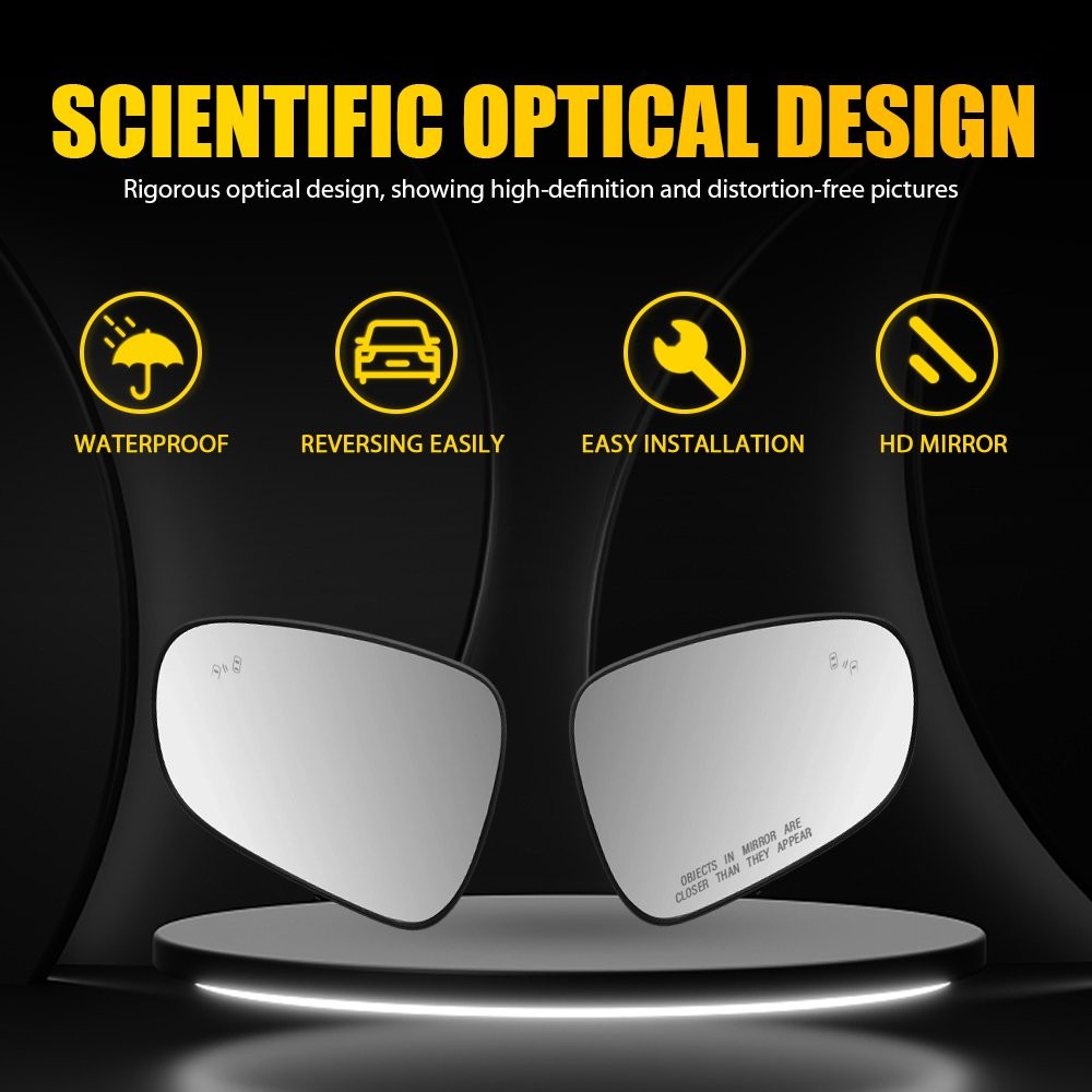 FOR ES350 ES300h IS250 IS350 IS500 LH&RH Side Mirror Glass Heated Blind Spot USA