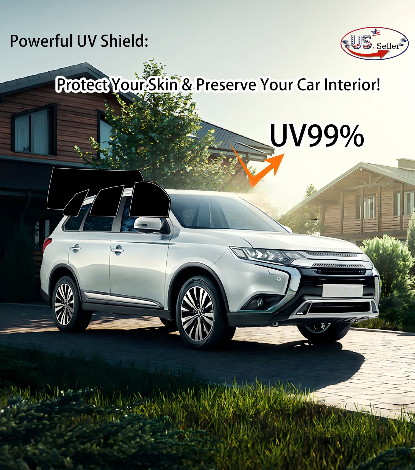 Window Privacy Film PreCut Window Tint 2Ply For 2014-2018 Subaru Forester