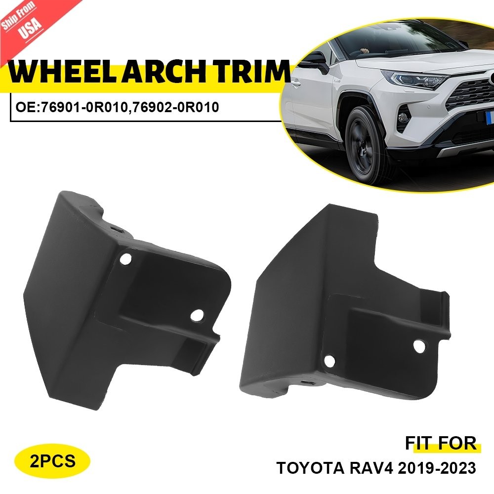 2pcs For 19-23 Toyota Rav4 Front Left & Right lower Wheel Arch Trim Brand New