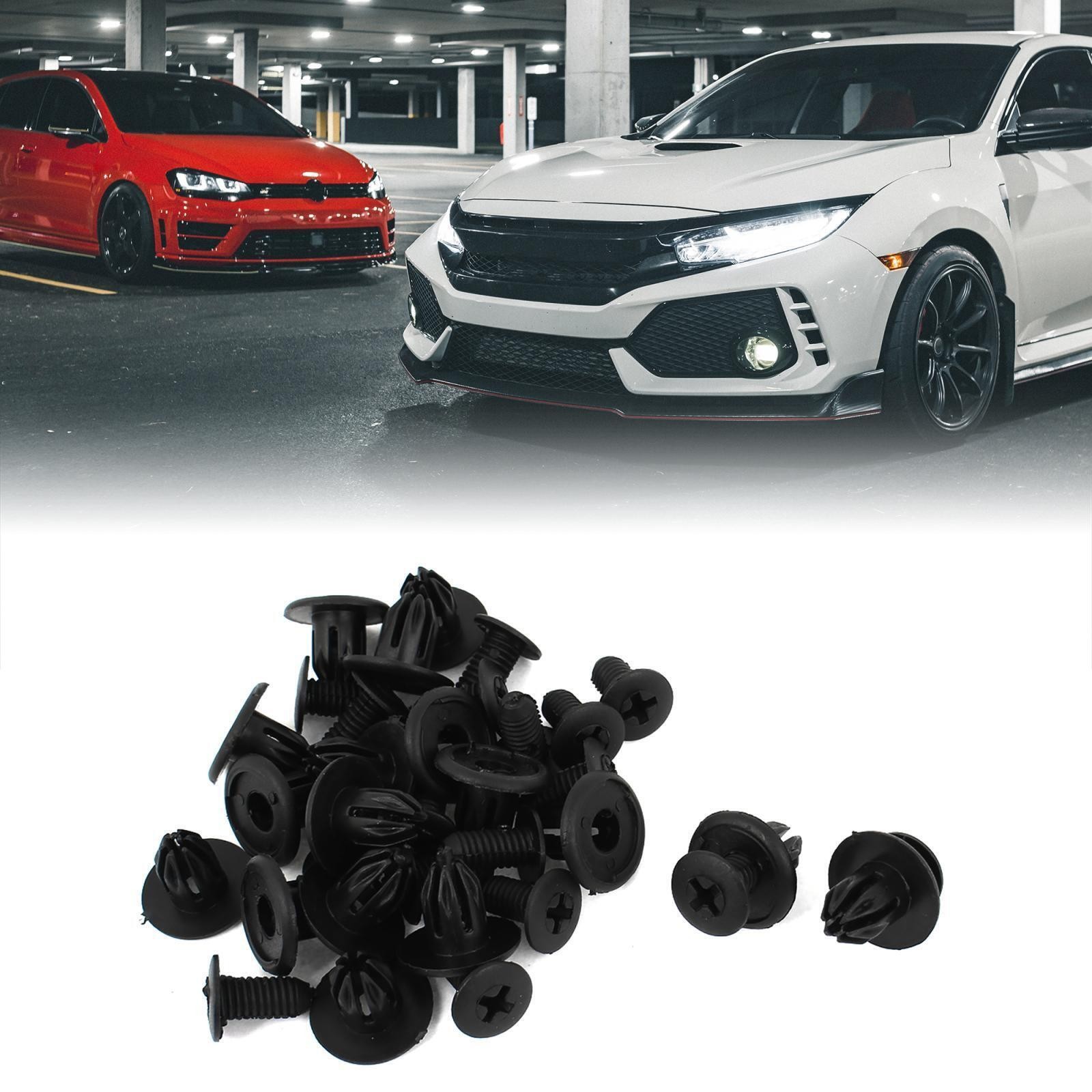 16 Pcs Plastic Rivets Retainer Clip 10mm x 14mm x 20mm for Car Bumper Fender