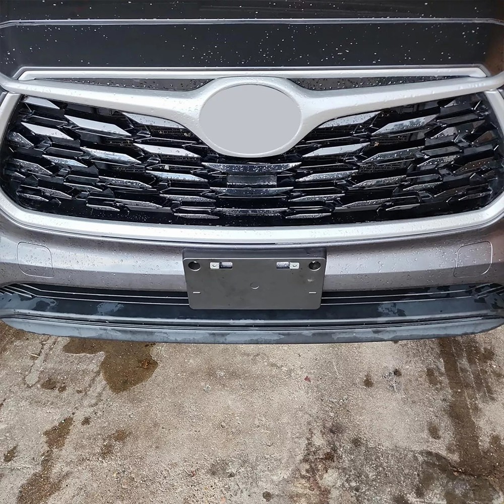 For Highlander Toyota 2020-2024 Front Bumper License Plate Tag Holder Bracket